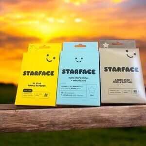 STARFACE PIMPLE PATCHES BUNDLE OF 3 EARTH STAR, XL STAR, HYDRO STAR PATCHES NEW